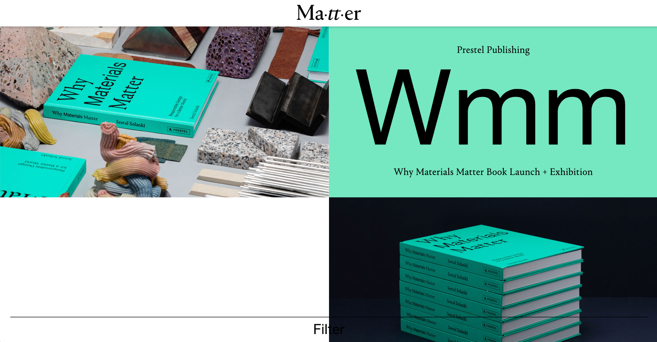 Ma-tt-er - Ma-tt-er Launches new Website